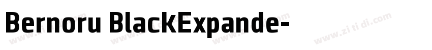 Bernoru BlackExpande字体转换